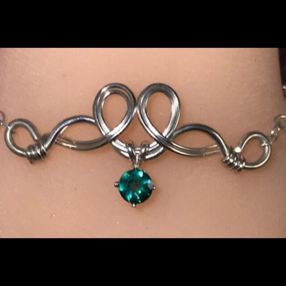 Pixie Dust Green Topaz Sterling Silver Bracelet - Picture 3 of 6